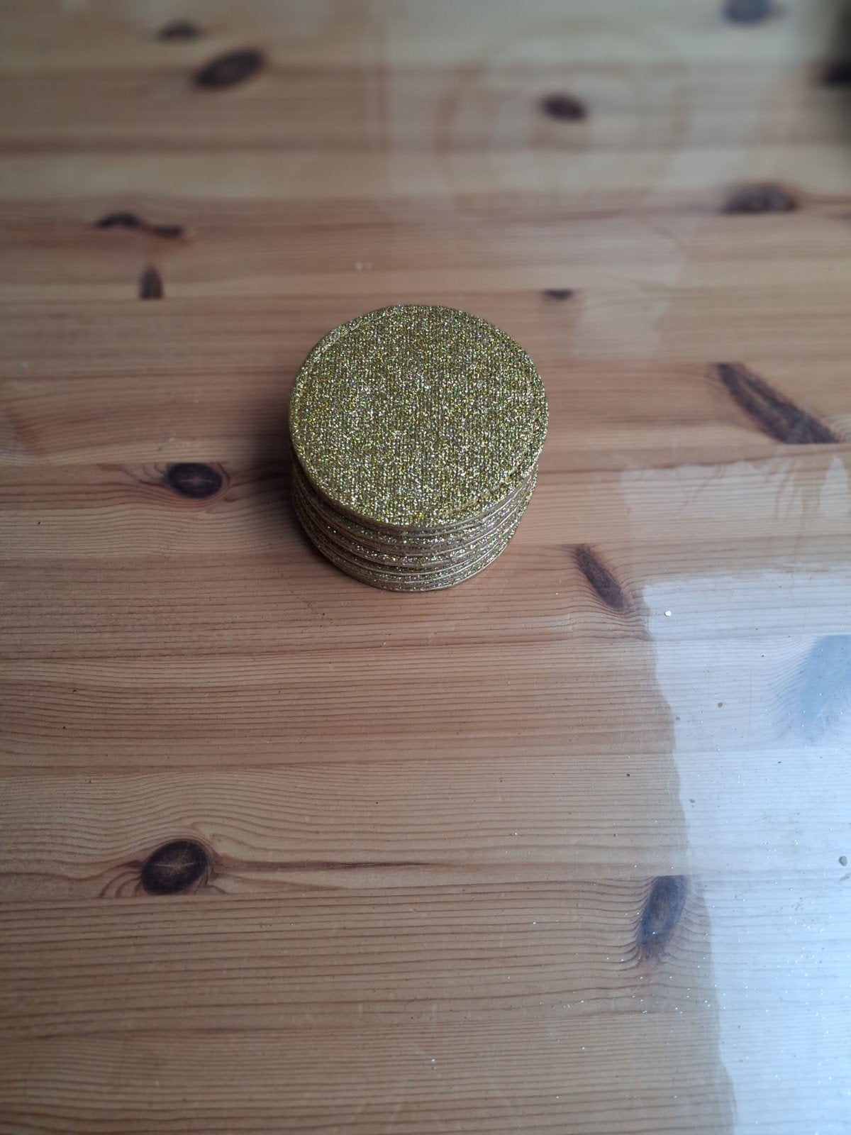Sous-verres rond, Ophalen, Goud