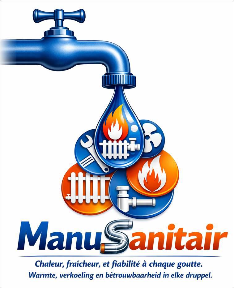 Manu Chauffagiste - Sanitaire - Débouchage - By  Knokke, Enlèvement ou Envoi