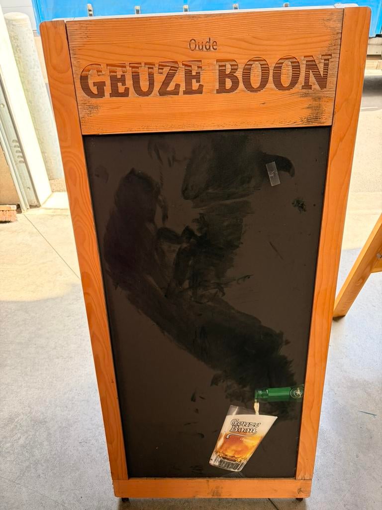 Krijtbord oude Geuze Boom, Ophalen, Zo goed als nieuw, Krijtbord