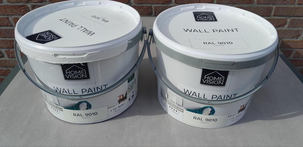 Twee emmers 10 liter witte verf, Ophalen, Verf