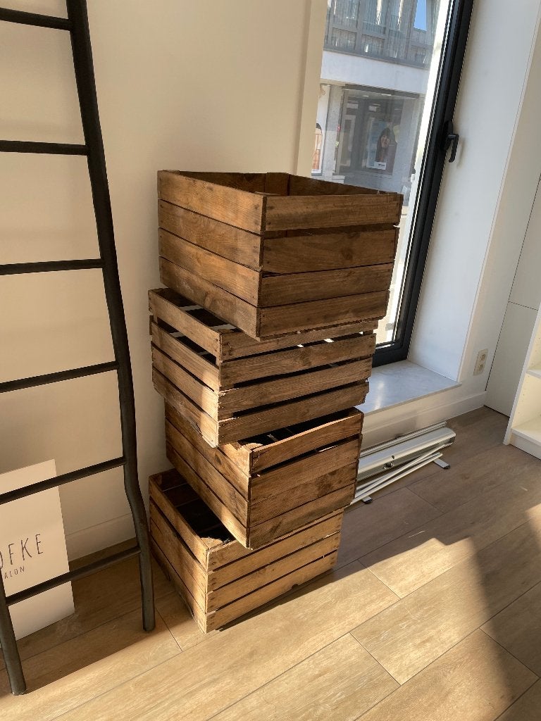 Houten kisten, Huis en Inrichting, Woonaccessoires | Kisten, Ophalen, Gebruikt