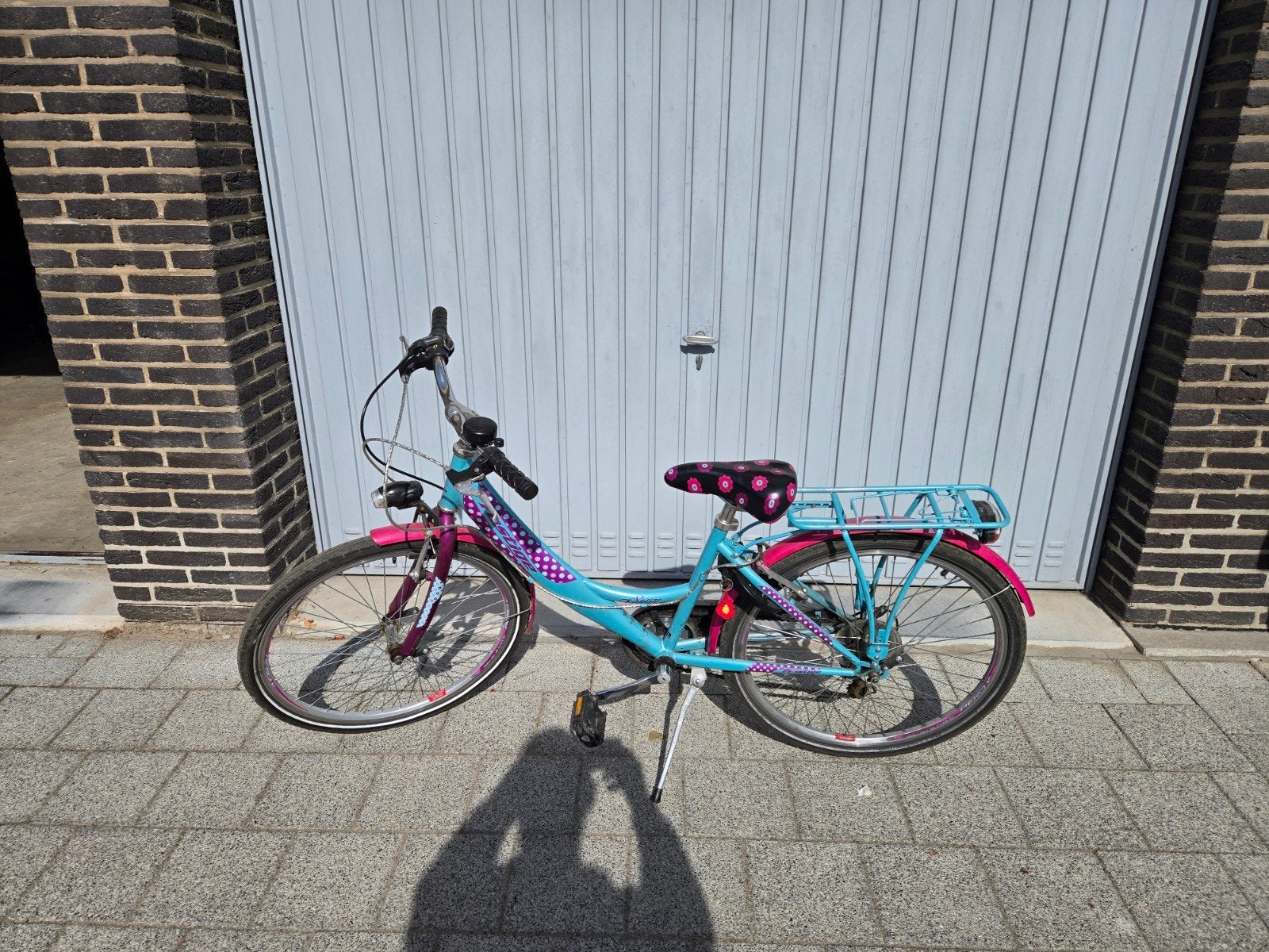 Meisjesfiets 24 inch 9-11 Jr oud, Ophalen, Gebruikt, 24 inch, Handrem