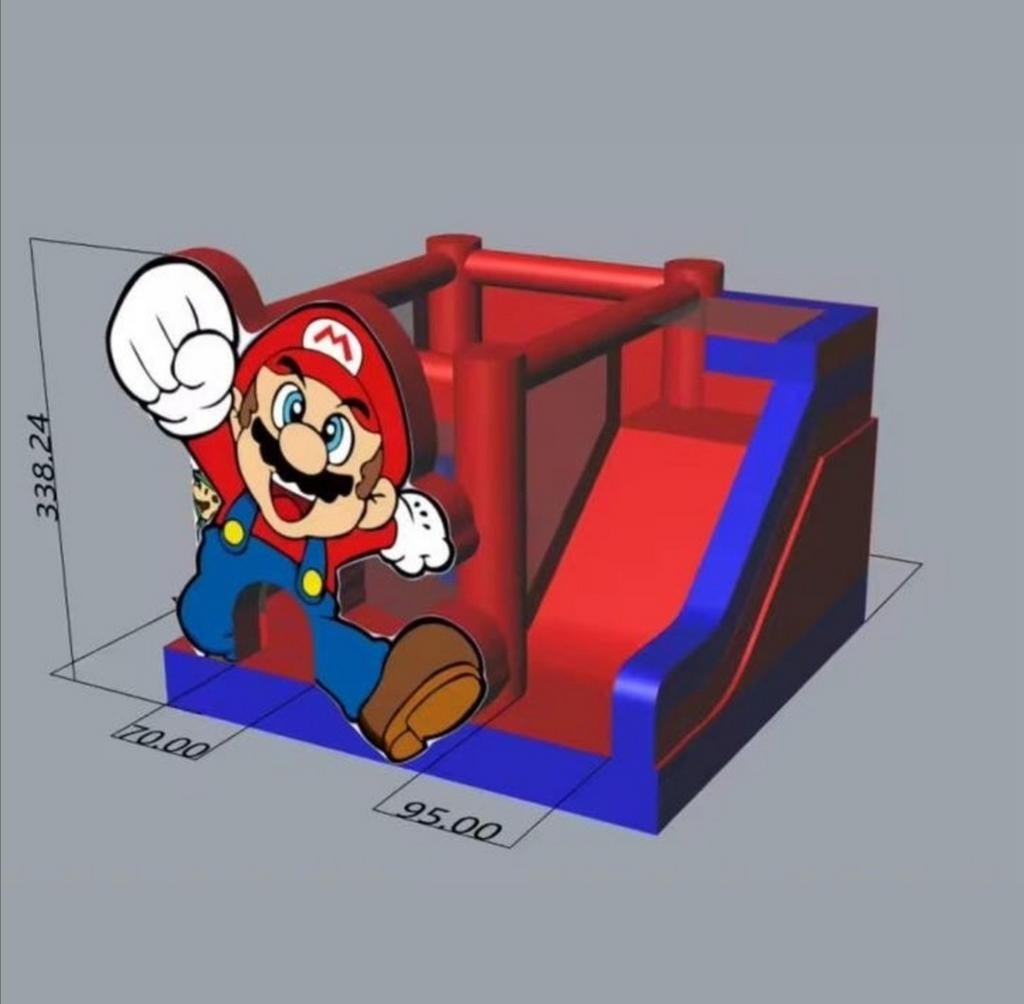 Nieuw springkasteel super mario, Enlèvement