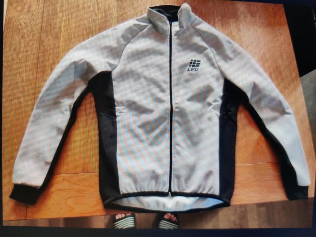 Fietsjack heren/dames. Zilver, maat S, Ophalen of Verzenden, S, Dames