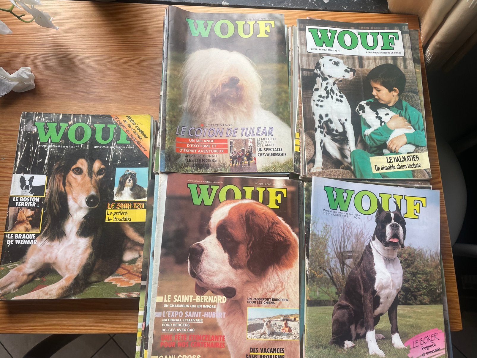 Magazine wouf aner 80-90, lot de 90 faite offre, Enlèvement ou Envoi, Comme neuf
