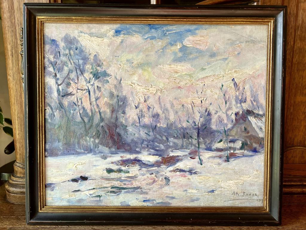 Armand Jamar. Neige. 1919., Antiquités & Art, Enlèvement ou Envoi