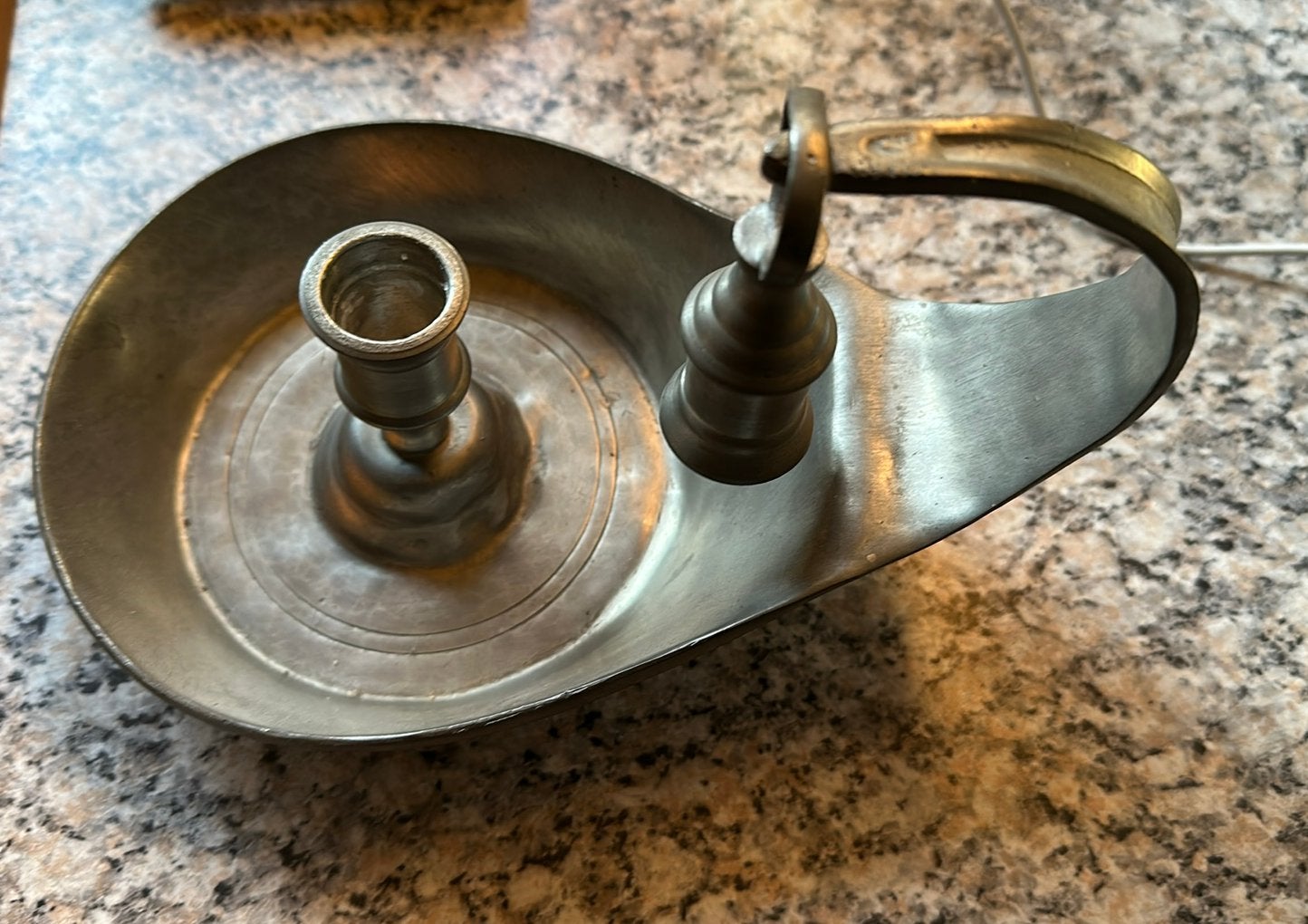 Porte bougie en étain, Antiek en Kunst, Ophalen