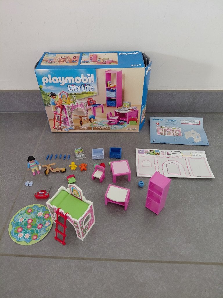 Playmobil City Life, 9270, kinderkamer met hoogslaper, Complete set, Overige typen, Ophalen of Verzenden, Zo goed als nieuw