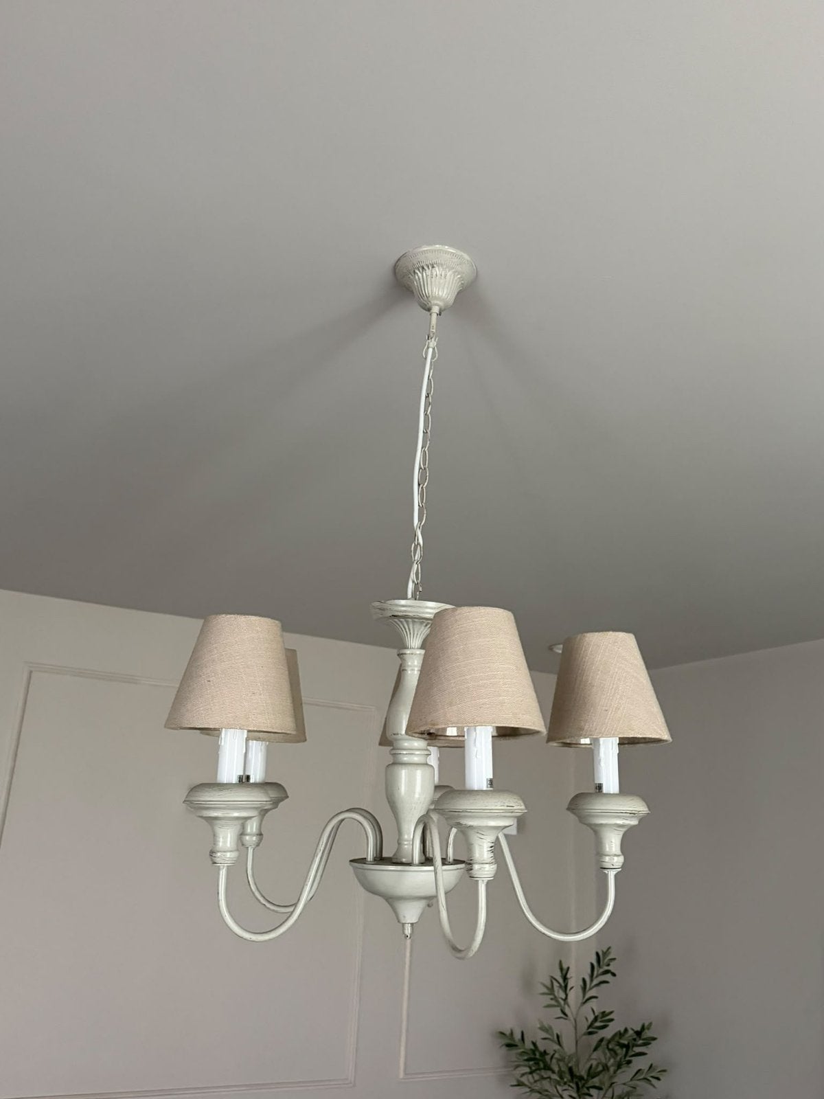 Prachtige landelijke hanglamp – 5-lichts, Huis en Inrichting, Ophalen, Zo goed als nieuw
