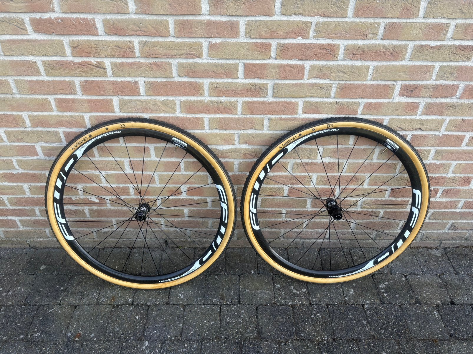 Ffwd tubewielen disc, 28 inch, Gebruikt, Carbon, Heren