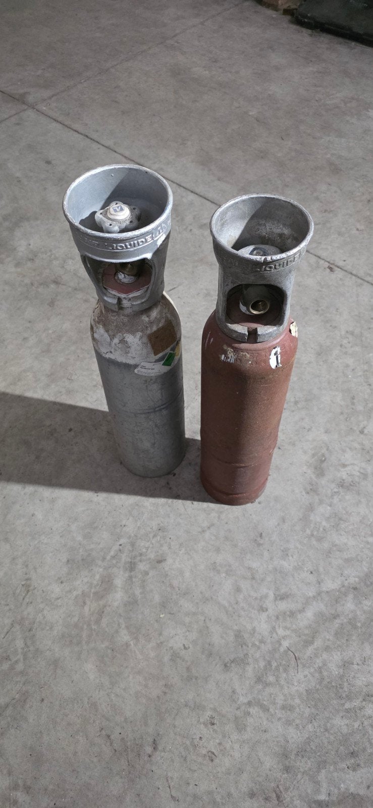 zuurstof en acetyleen fles van air liquide, Doe-het-zelf en Bouw, Ophalen