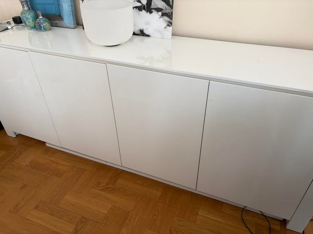 Meuble  laqué blanc, 25 à 50 cm, 200 cm ou plus, Moins de 100 cm, Minimaliste