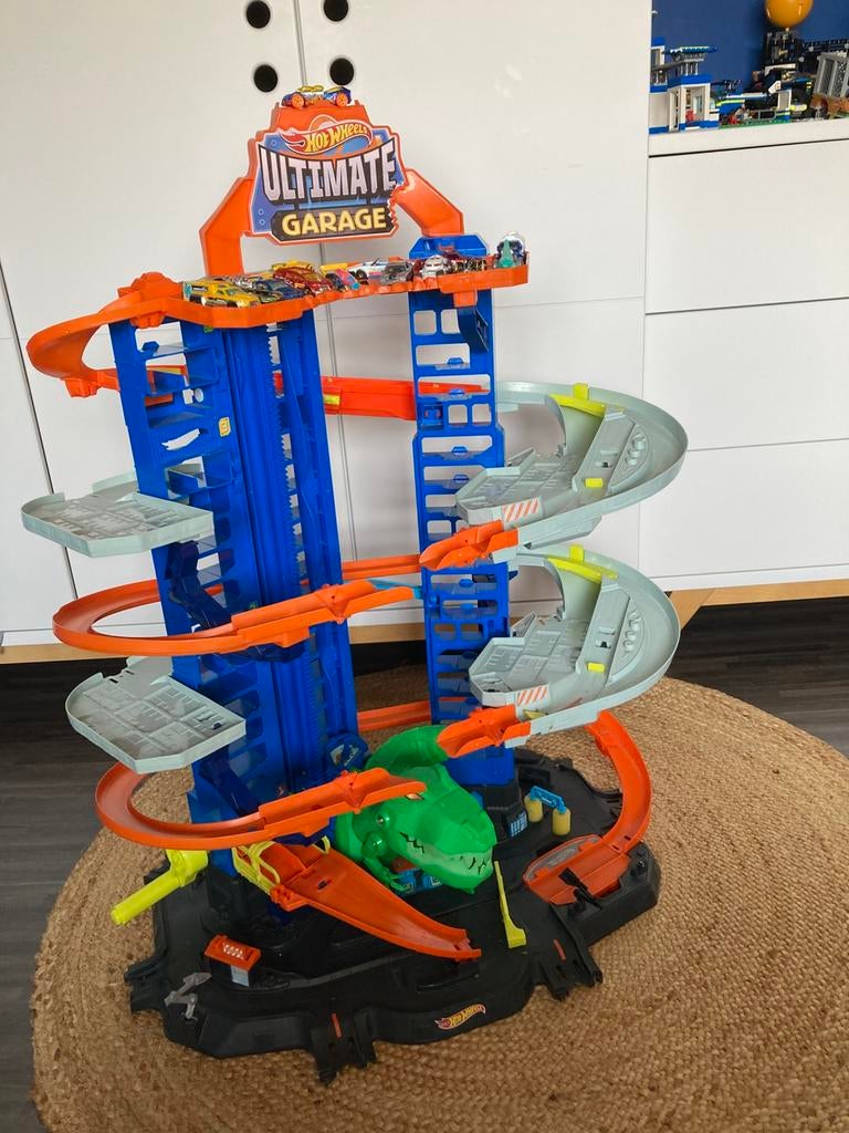 Hot Wheels garage + looping : 40€, Enlèvement, Utilisé, Hot Wheels