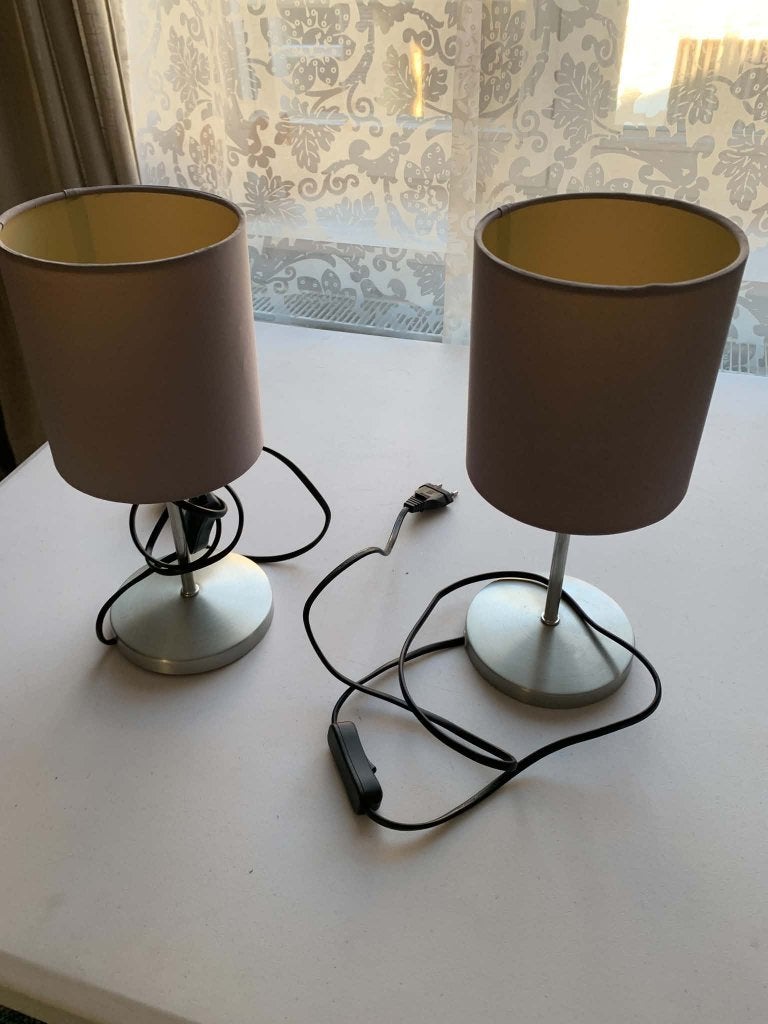 TWEE LAMPJES EN WANDLAMP, Huis en Inrichting, Ophalen, Zo goed als nieuw, Wandlamp