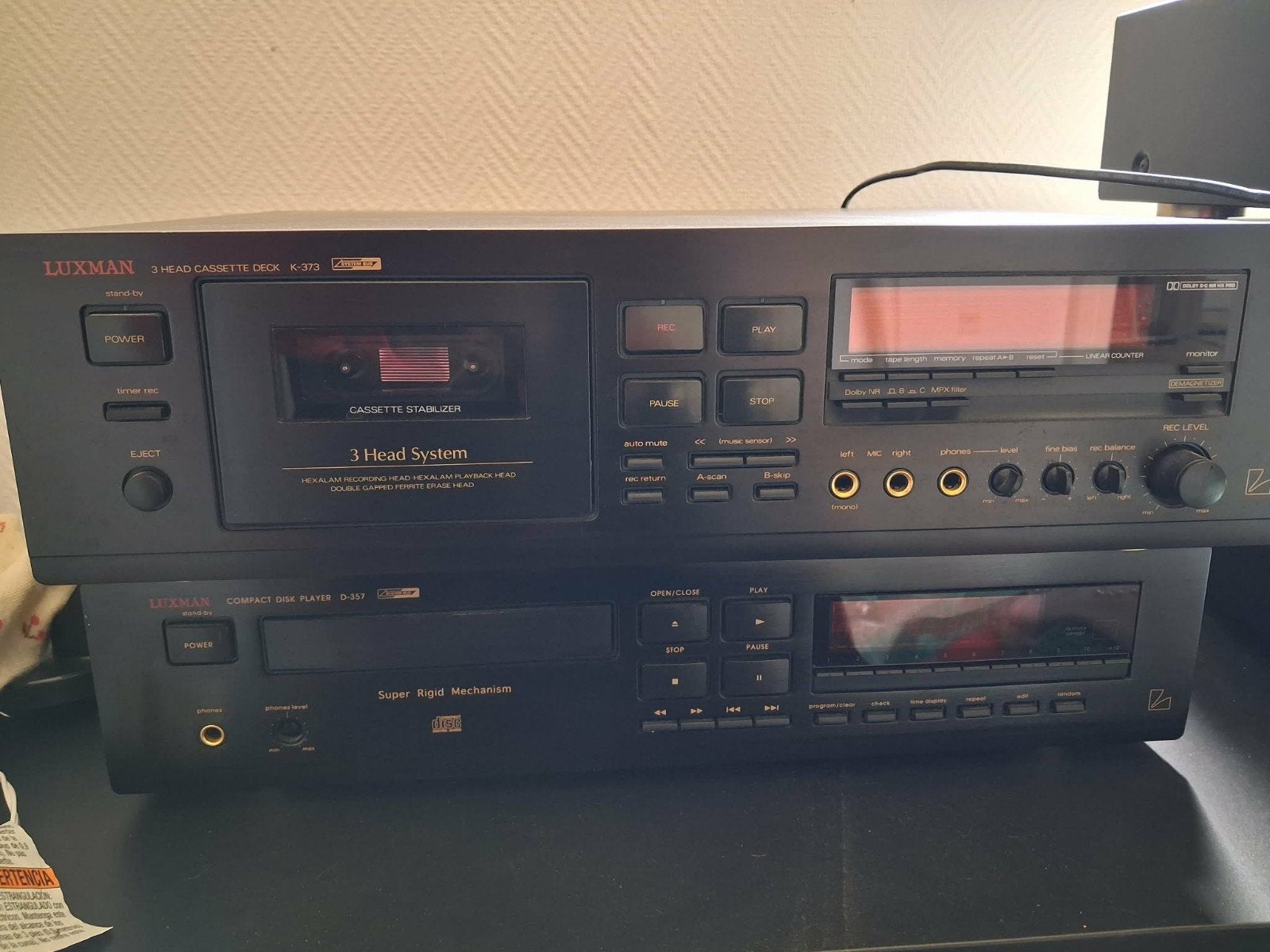 Luxman 2 lecteurs CD, 1 lecteur DVD, 2 lecteurs cassettes., Enlèvement