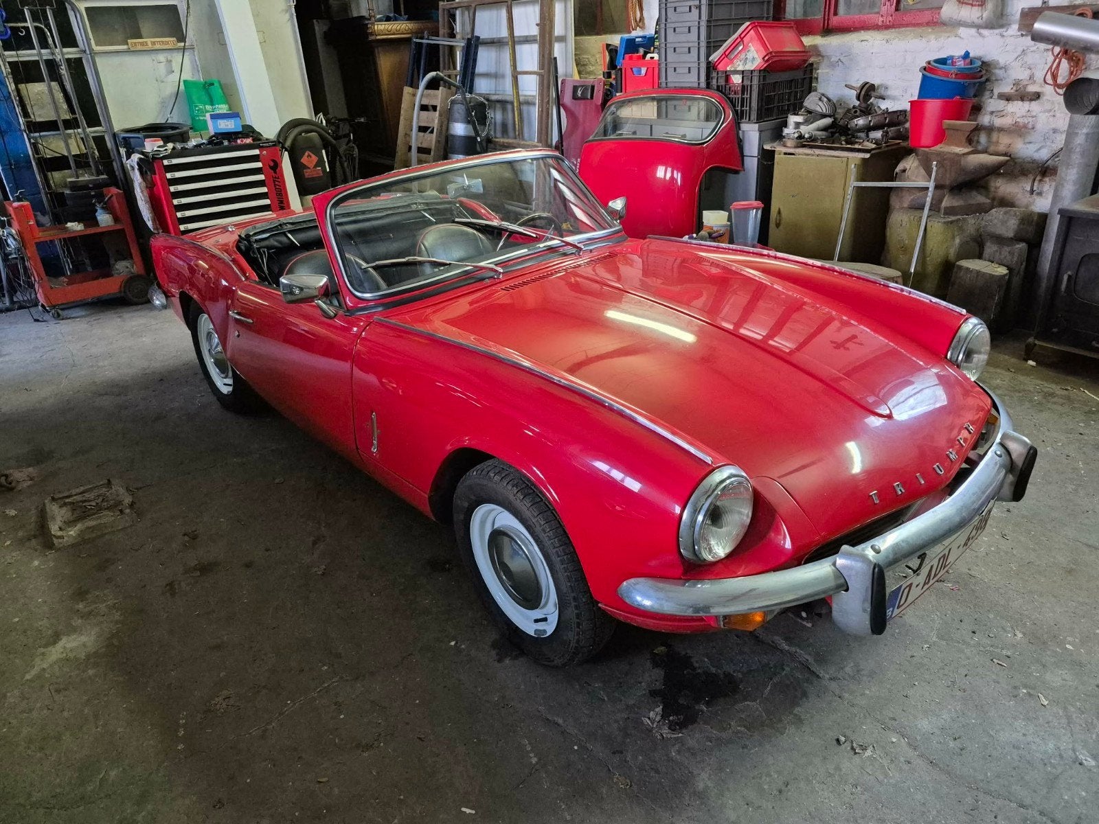 Triumph Spitfire MK3, Autos, Oldtimers & Ancêtres, Rouge, Achat, Cabriolet, Boîte manuelle