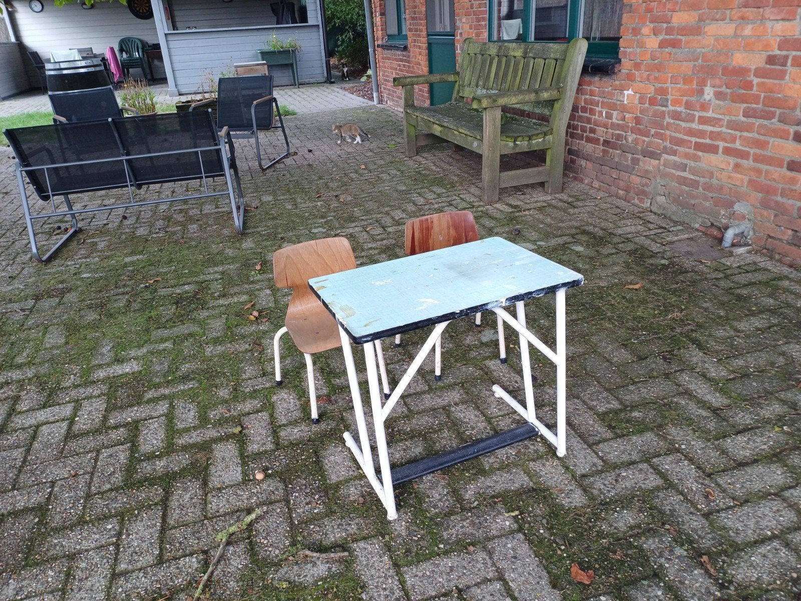 bureautje met  2 stoeltjes, Kinderen en Baby's, Ophalen, Gebruikt, Tafel(s) en Stoel(en)