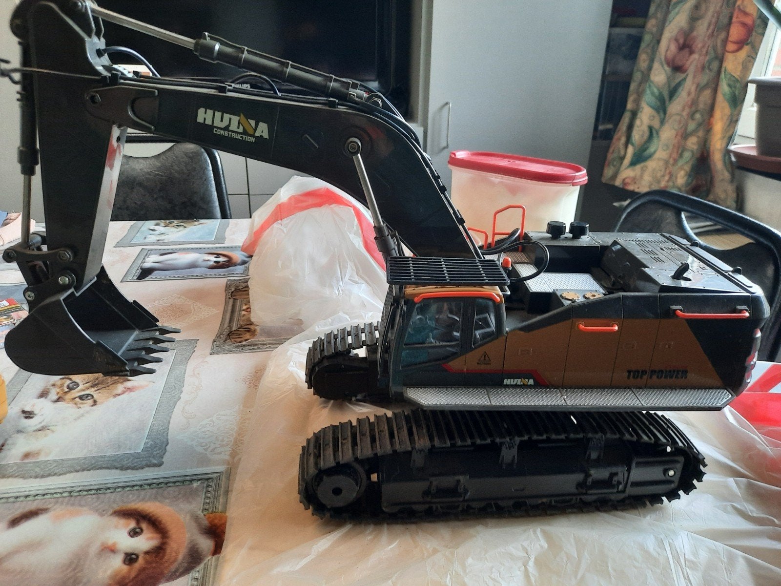 kraan werkend met allerlei funcies rijdend, Hobby en Vrije tijd, Ophalen