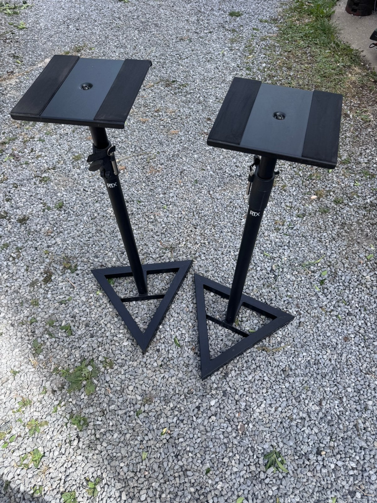 Paire de pieds d’enceintes monitoring RTX, Musique & Instruments, Enlèvement, Comme neuf, Pied, Haut-parleur