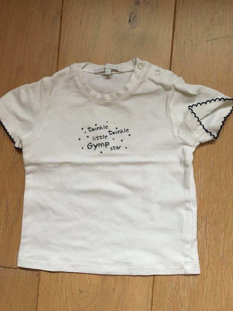 T-shirt gymp wit maat 74, Kinderen en Baby's, Babykleding | Maat 74, GYMP., Meisje, Ophalen of Verzenden, Zo goed als nieuw