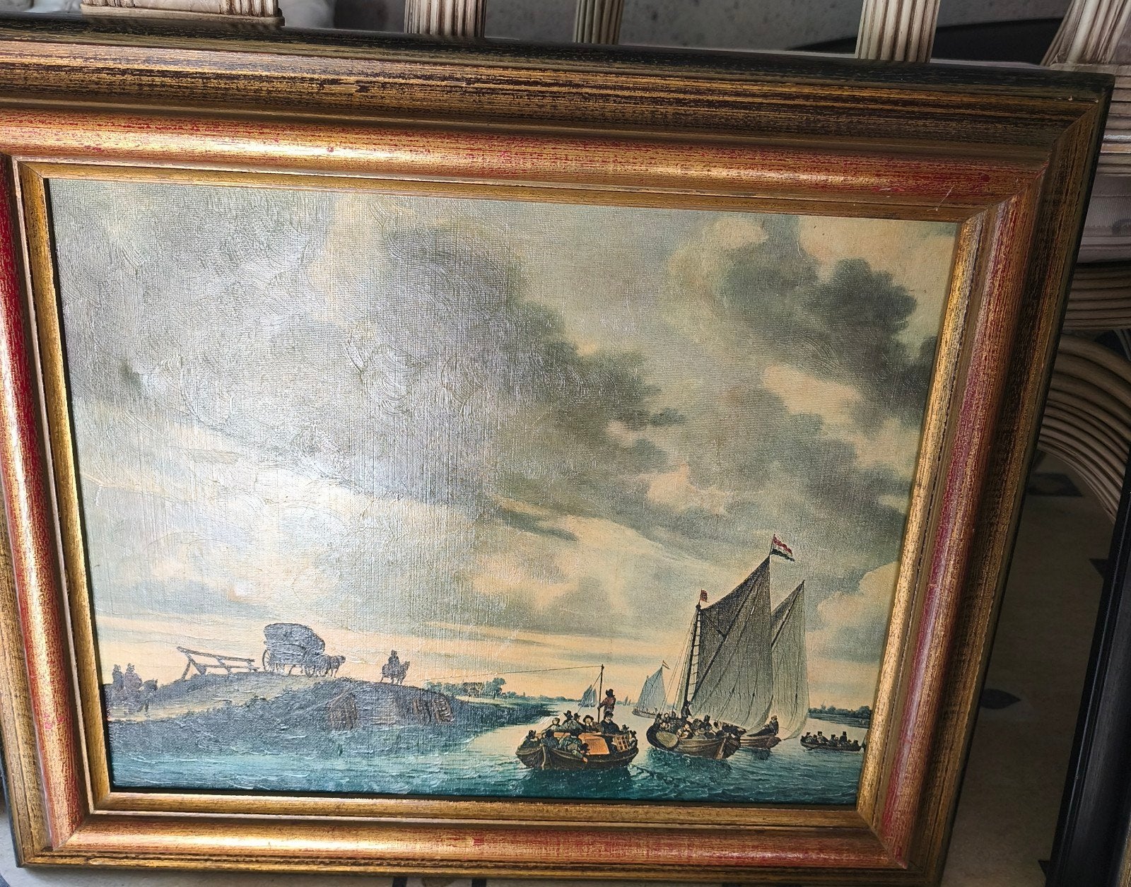 peinture a l'huile, Antiquités & Art, Enlèvement, Toile