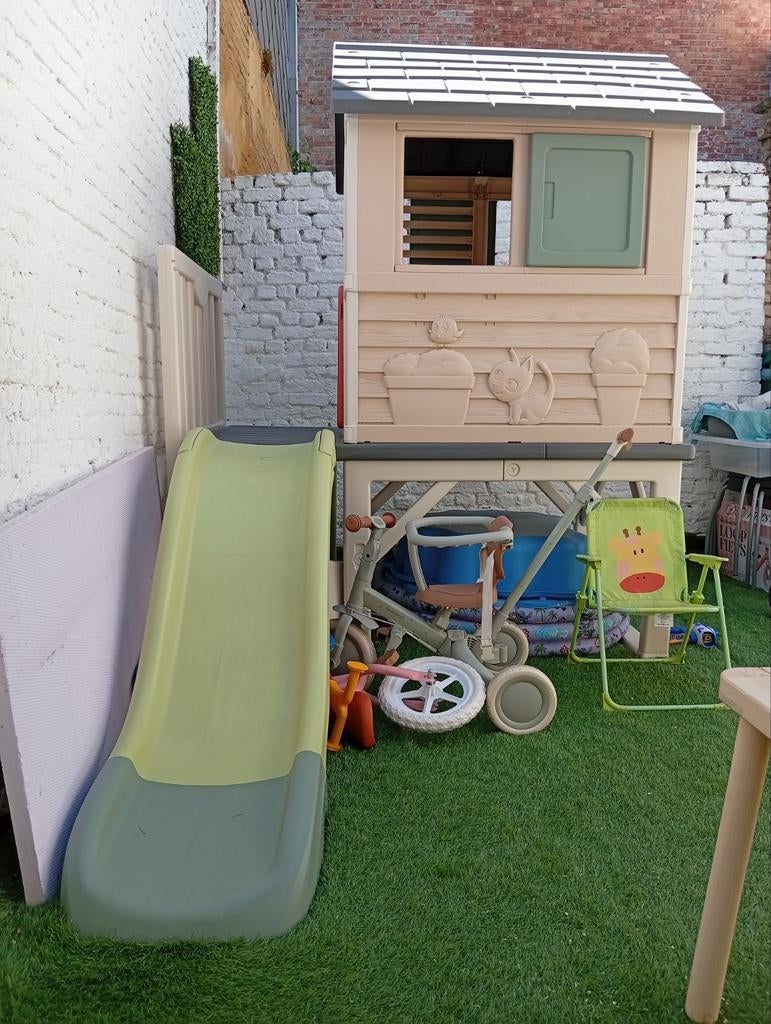Smoby speelhuisje met glijbaan, Ophalen