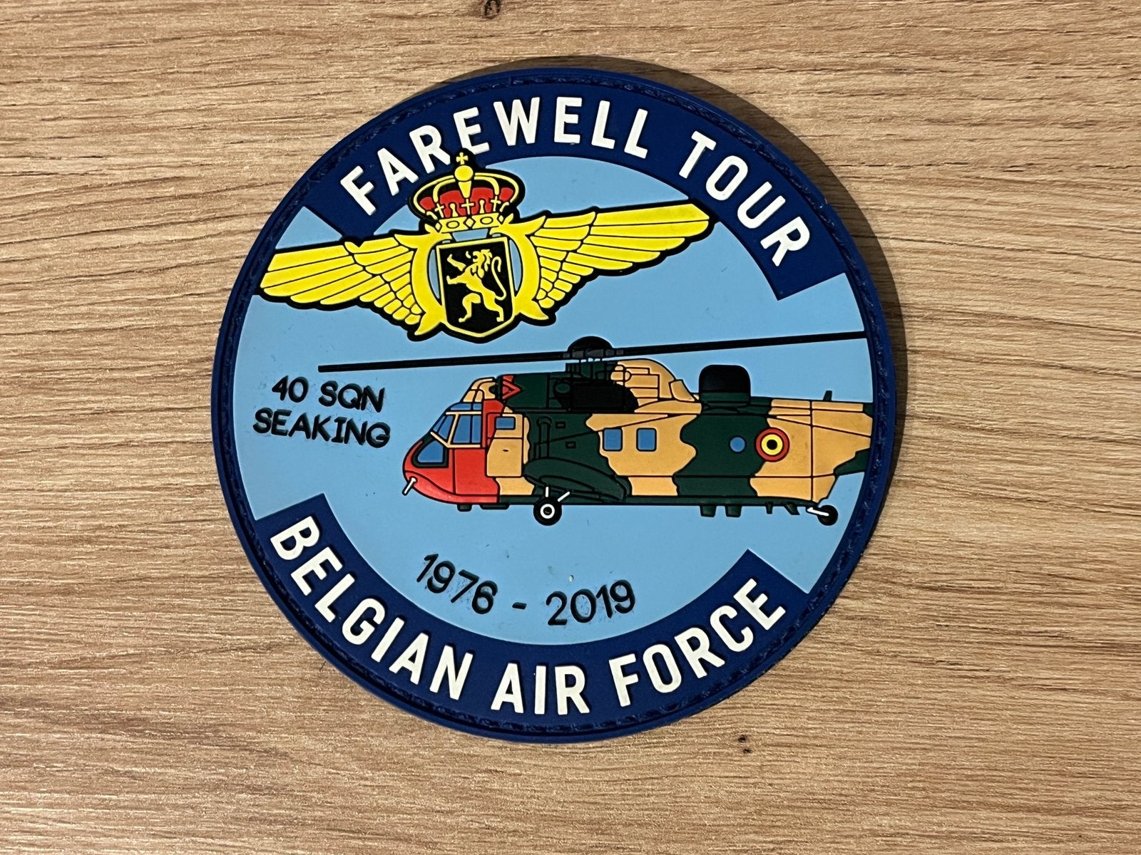 Patch Sea King farewell tour, Verzamelen, Ophalen of Verzenden, Luchtmacht, Embleem of Badge