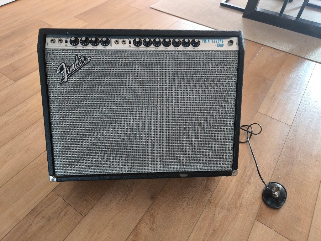 Fender twin reverb Silverface, Muziek en Instrumenten, Ophalen, Gebruikt, 100 watt of meer