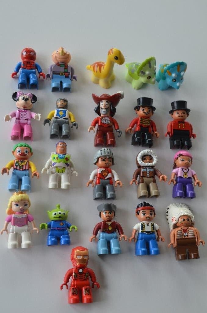 Lego-Duplo popjes en dieren, oma's en opa's € 3,00 per stuk., Inclusief minifiguren, Overige thema's, Ophalen of Verzenden, Zo goed als nieuw