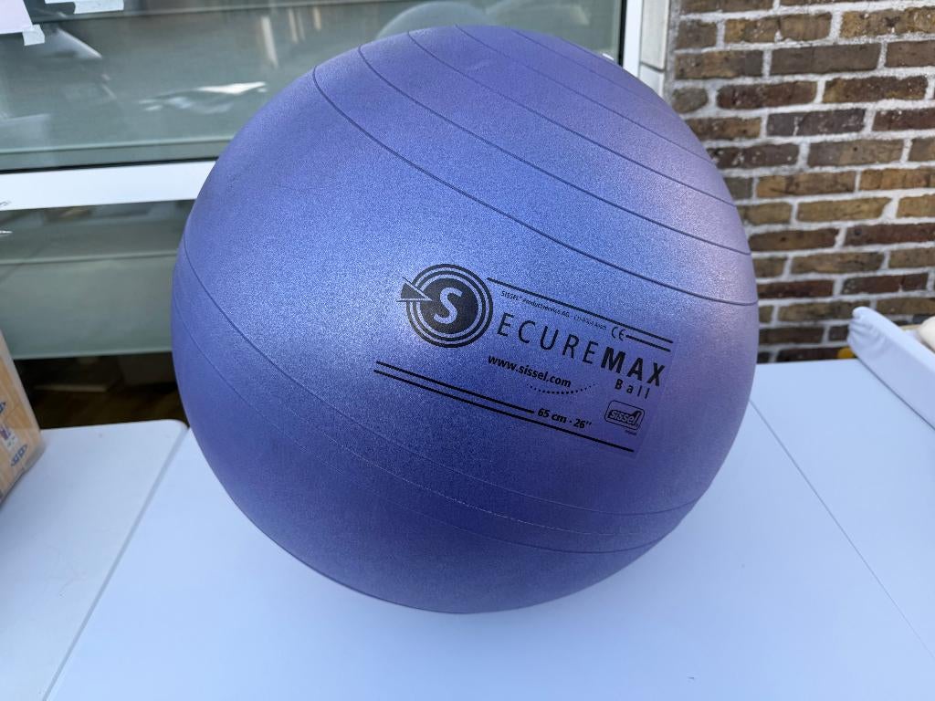 Sissel bal 65 cm Securemax - yoga, fitness, rugklachten, Sport en Fitness, Ophalen of Verzenden, Gebruikt, Yoga-accessoire