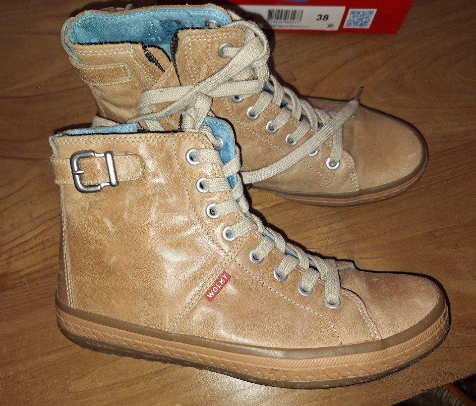 Wolky, hoge sneakers, maat 38, camelkleurig, Kleding | Dames, Schoenen, Ophalen