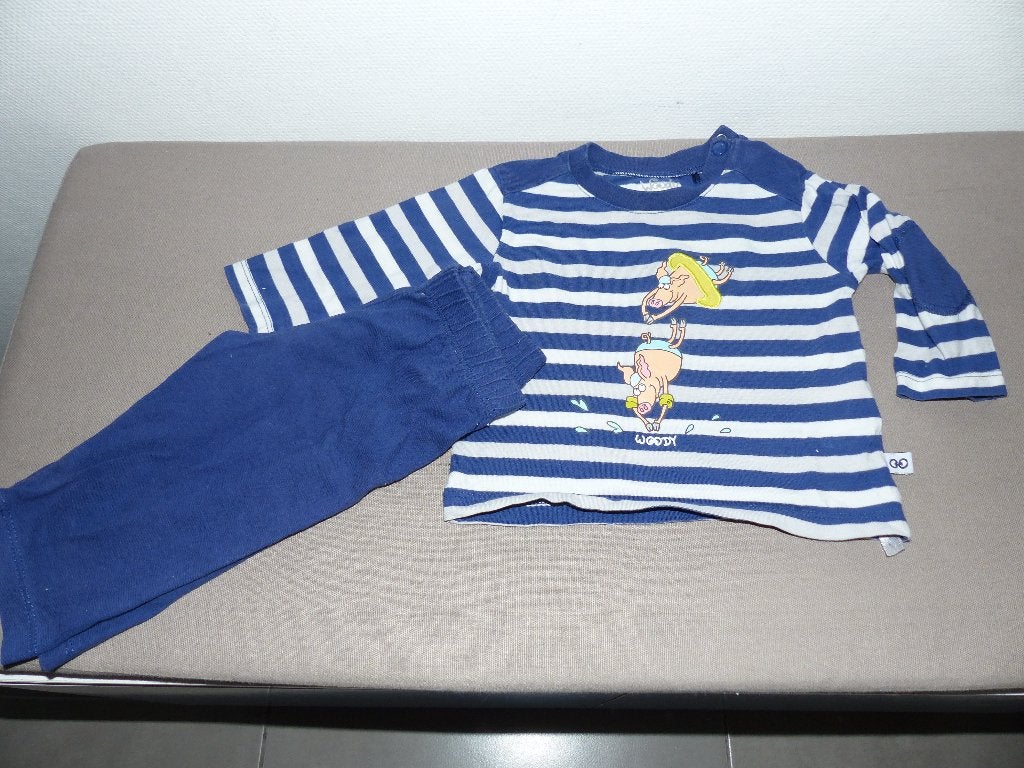 Mooie pyjama Little Woody - maat 62, Kinderen en Baby's, Nacht- of Onderkleding, Jongetje of Meisje, Ophalen of Verzenden, Zo goed als nieuw