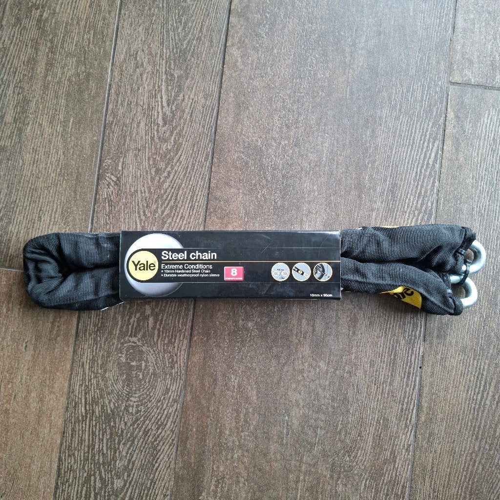 Yale Chaîne en acier_10 mm x 90 cm, Motos, Accessoires | Cadenas, Enlèvement ou Envoi, Neuf