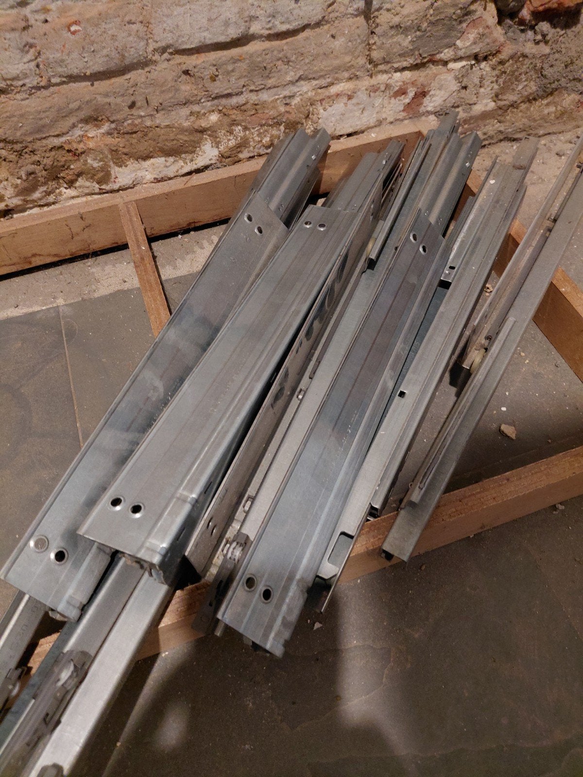 5 IKEA FAKTUM / RATIONELL keukenlades + rails Blum Tandembox, Ophalen, Gebruikt