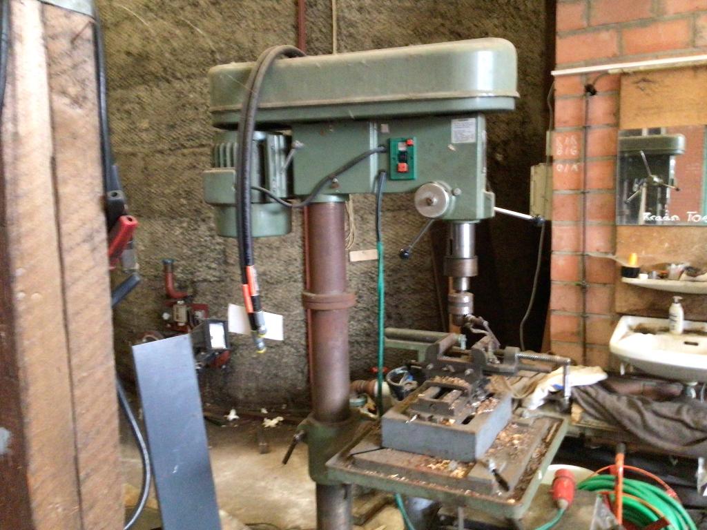 Kolomboormachine op voet, Doe-het-zelf en Bouw, Ophalen, Variabele snelheid, Kolomboormachine, Gebruikt
