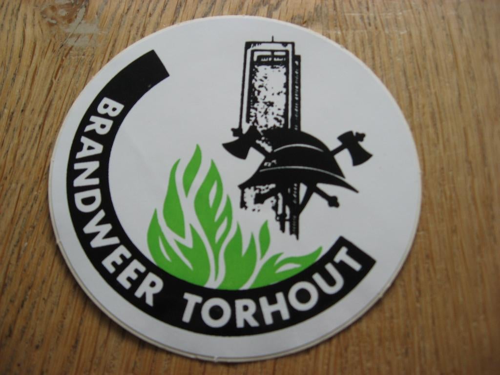 Brandweer Torhout Vintage Sticker, Enlèvement ou Envoi, Neuf, Société ou Association