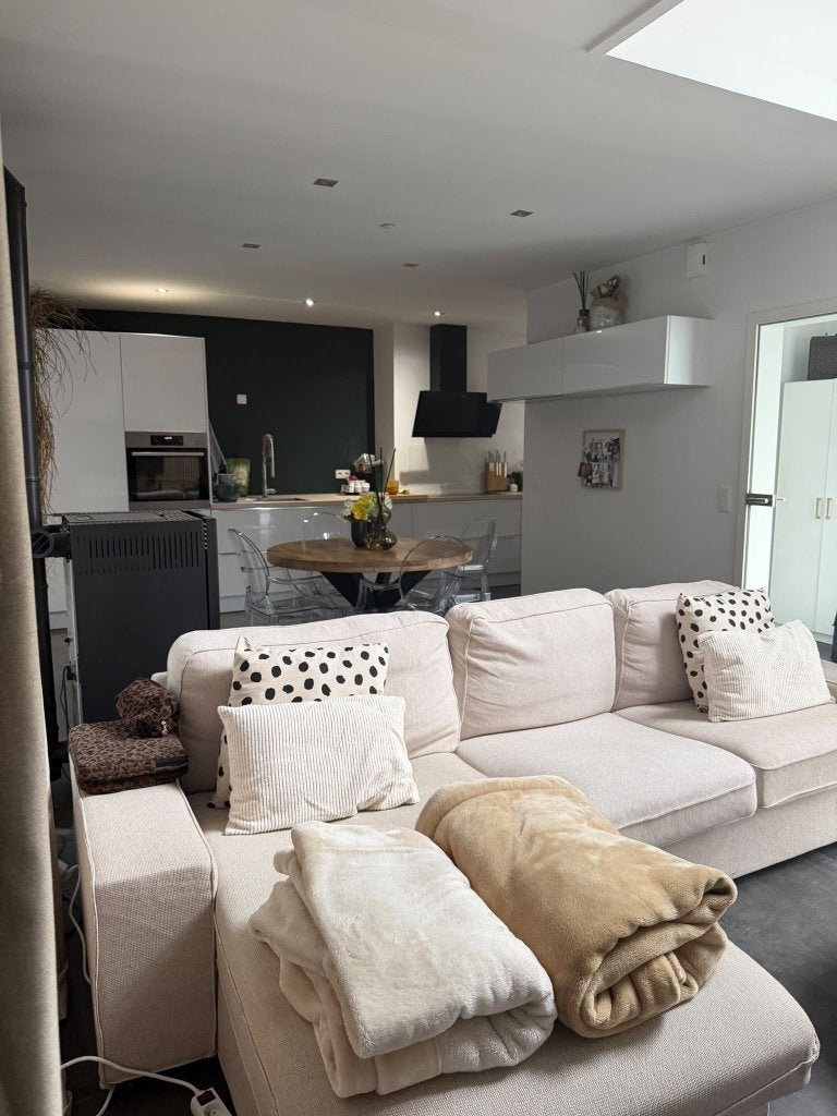 Salon, 200 cm ou plus, Beige, Comme neuf, Enlèvement