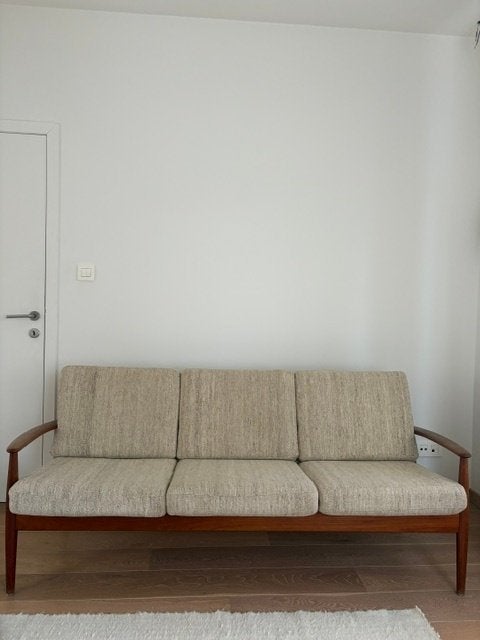 Mid-Century Danish Teak Sofa by Grete Jalk for France & Son, Ophalen, Hout, Gebruikt, 150 tot 200 cm
