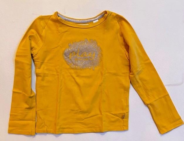 T-shirt jaune à manches longues de Okaïdi - 5 ans, Chemise ou À manches longues, Comme neuf, Fille, Okaïdi