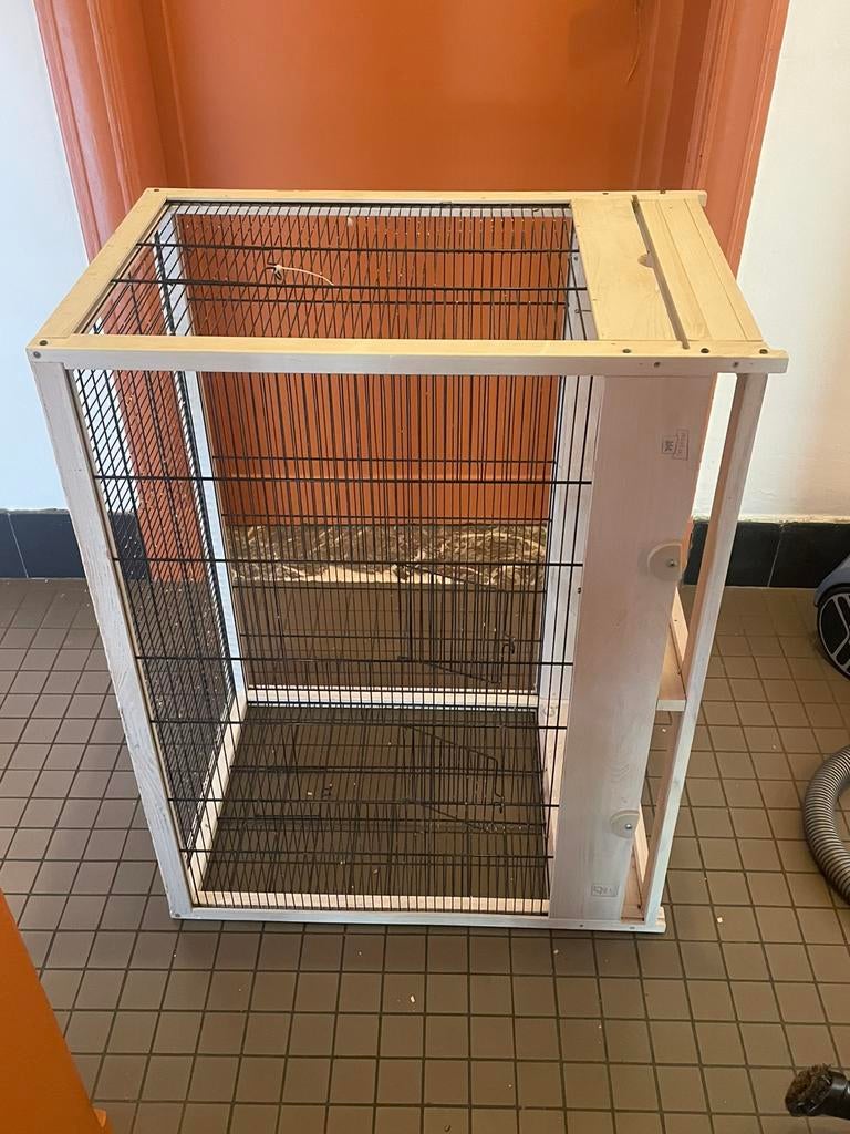Gratis vogelkooi LEES BESCHRIJVING, Dieren en Toebehoren, Ophalen, Gebruikt, Hout, Vogelkooi