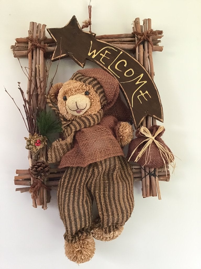 décoration d'ours de bienvenue de 57 cm de haut, Collections, Enlèvement ou Envoi, Comme neuf