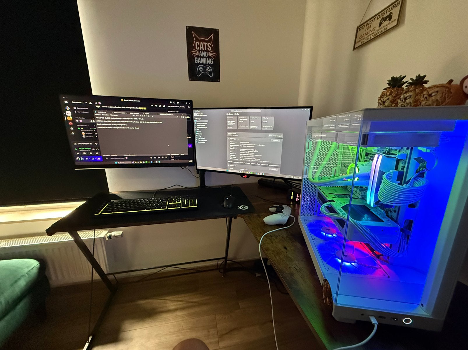 HIGH END GAMING PC (volledig setup), Informatique & Logiciels, Ordinateurs de bureau, Comme neuf, Gaming, Enlèvement