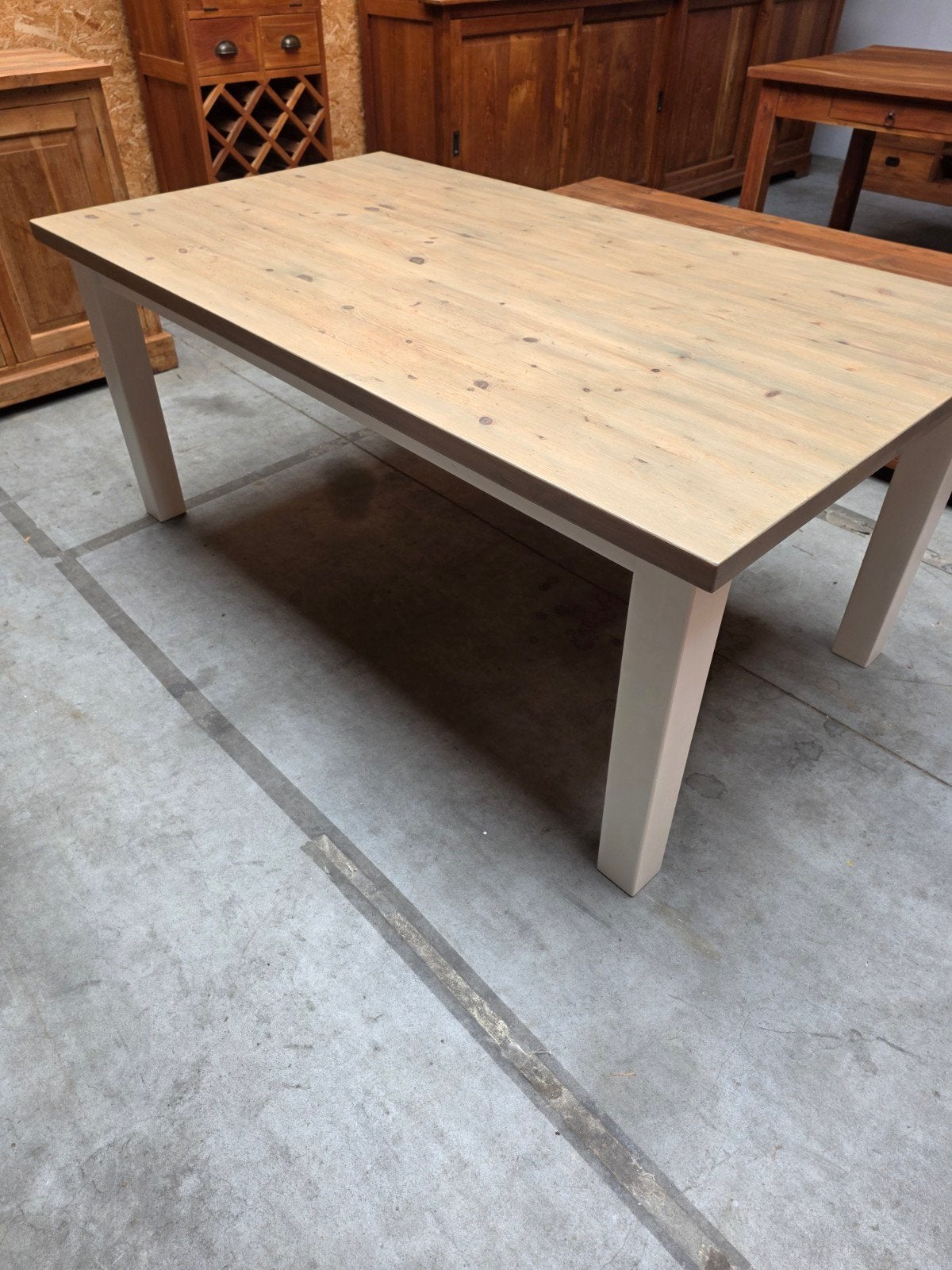 Tafel massief grenen 180x100,5cm.vaste prijs, Enlèvement