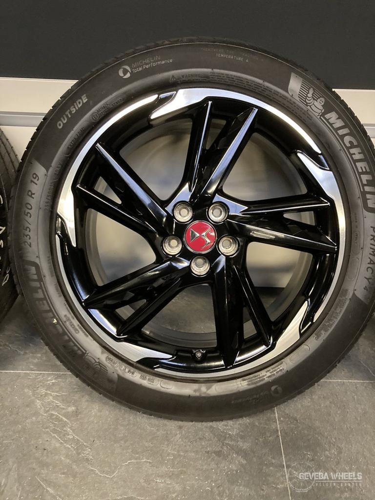 19” originele DS4 / DS7 Crossback velgen + banden 5x108, 19 inch, Gebruikt, -, -