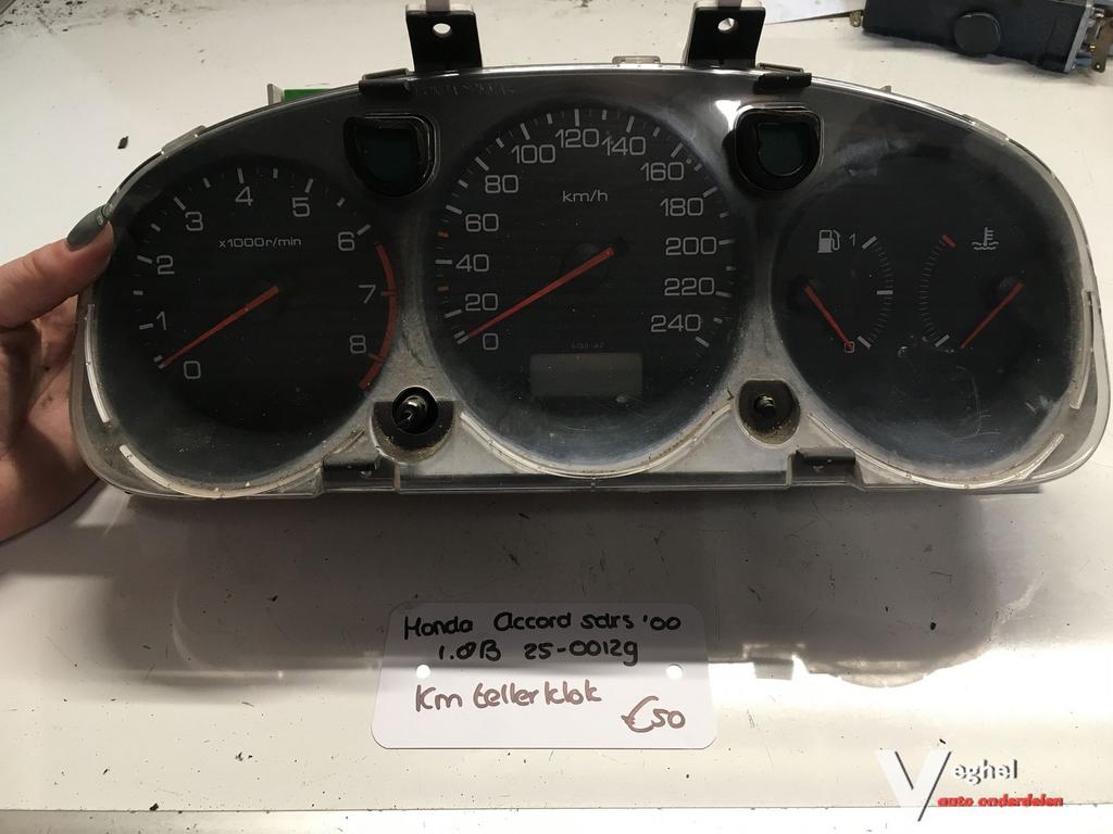 Honda Accord 5 drs 2000 1.8 Benzine 2500129     Km Tellerklo, Gebruikt, -, -, Ophalen of Verzenden