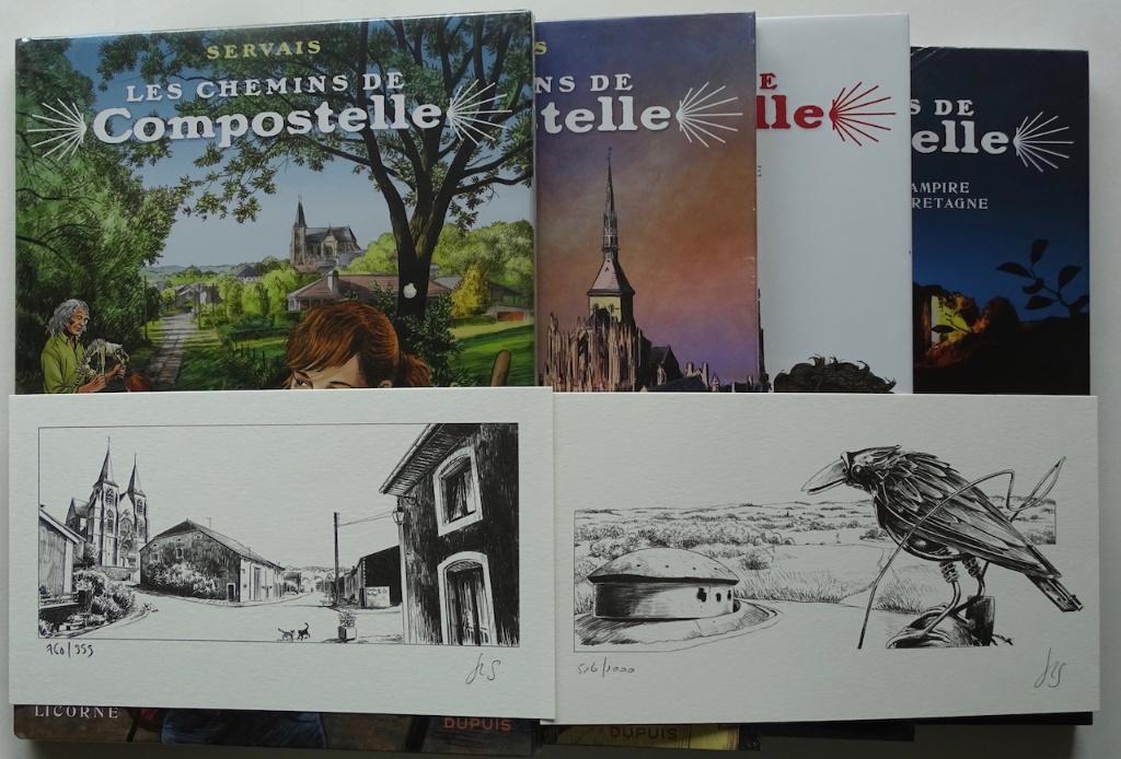 Les chemins de Compostelle 4 X TT + 2 XL, Livres, Plusieurs BD, Enlèvement, Neuf, J-C. Servais