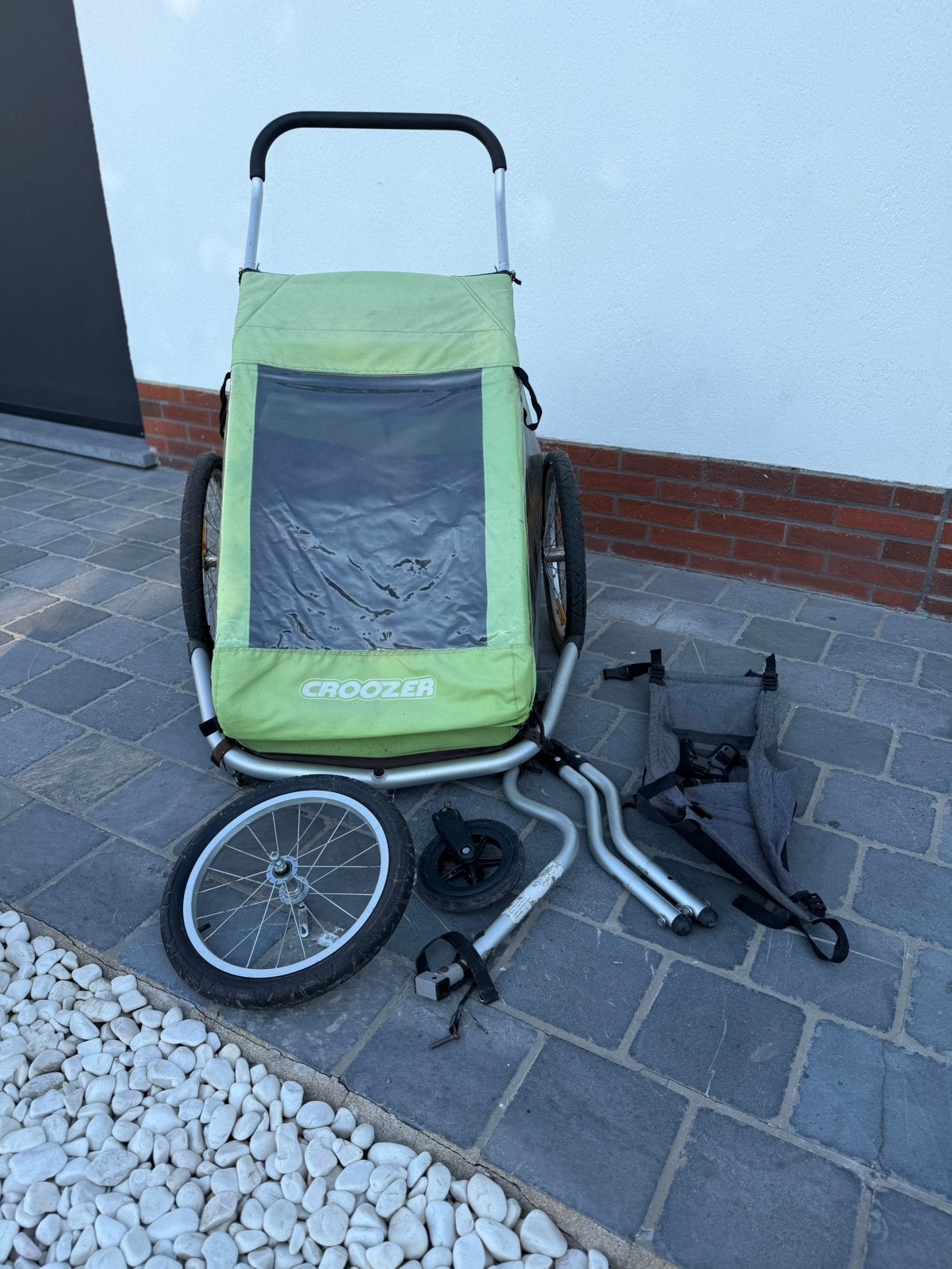 Fietskar Croozer For 2 Kids, geen scheureb, 80 kg ou plus, Pliable, Enlèvement, Utilisé