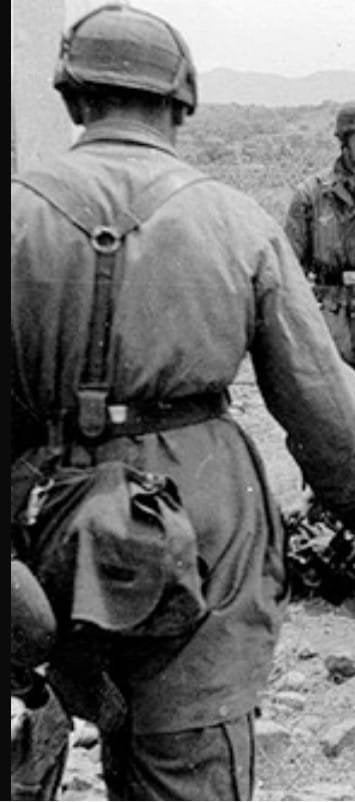 Duitse WO2 Luftwaffe Y-riem Fallshirmjager Koppeltraggestel, Verzamelen, Ophalen of Verzenden, Luchtmacht, Kleding of Schoenen