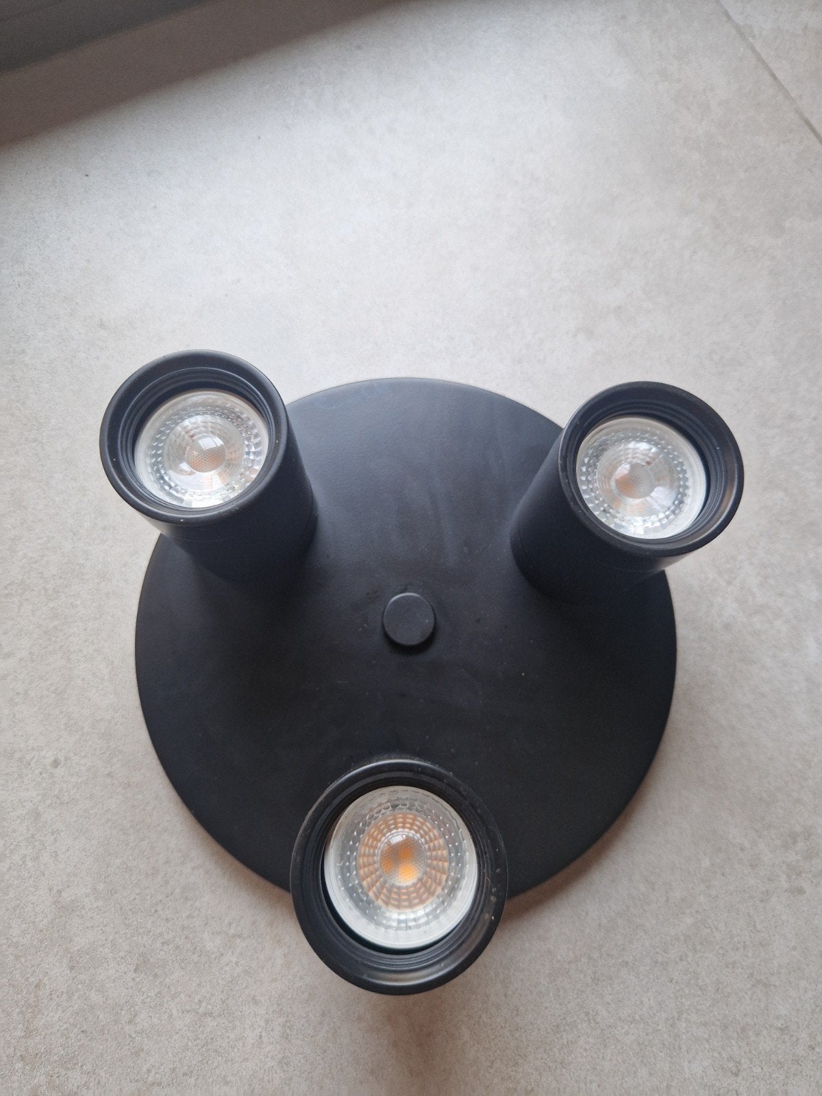 Moderne zwarte plafondlamp / opbouwspot (3-lichts) - LED, Ophalen