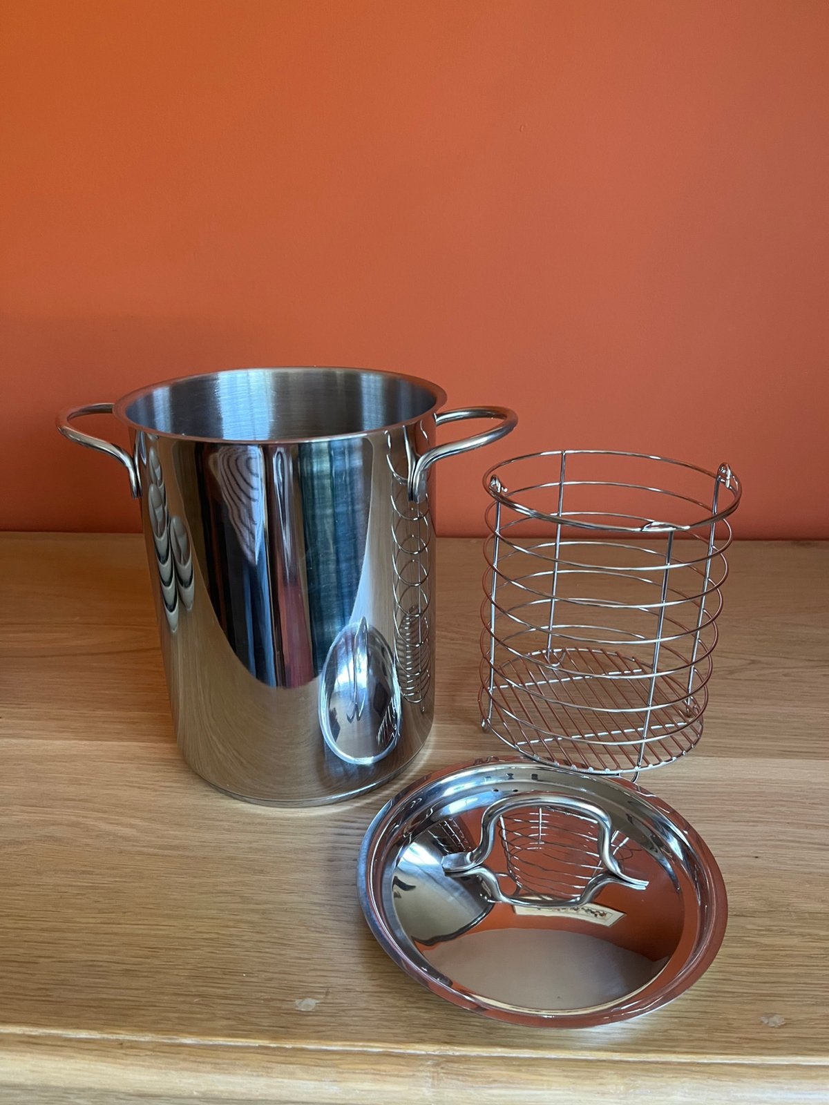 Asperge kookpot, Huis en Inrichting, Keuken | Potten en Pannen, Ophalen, Zo goed als nieuw